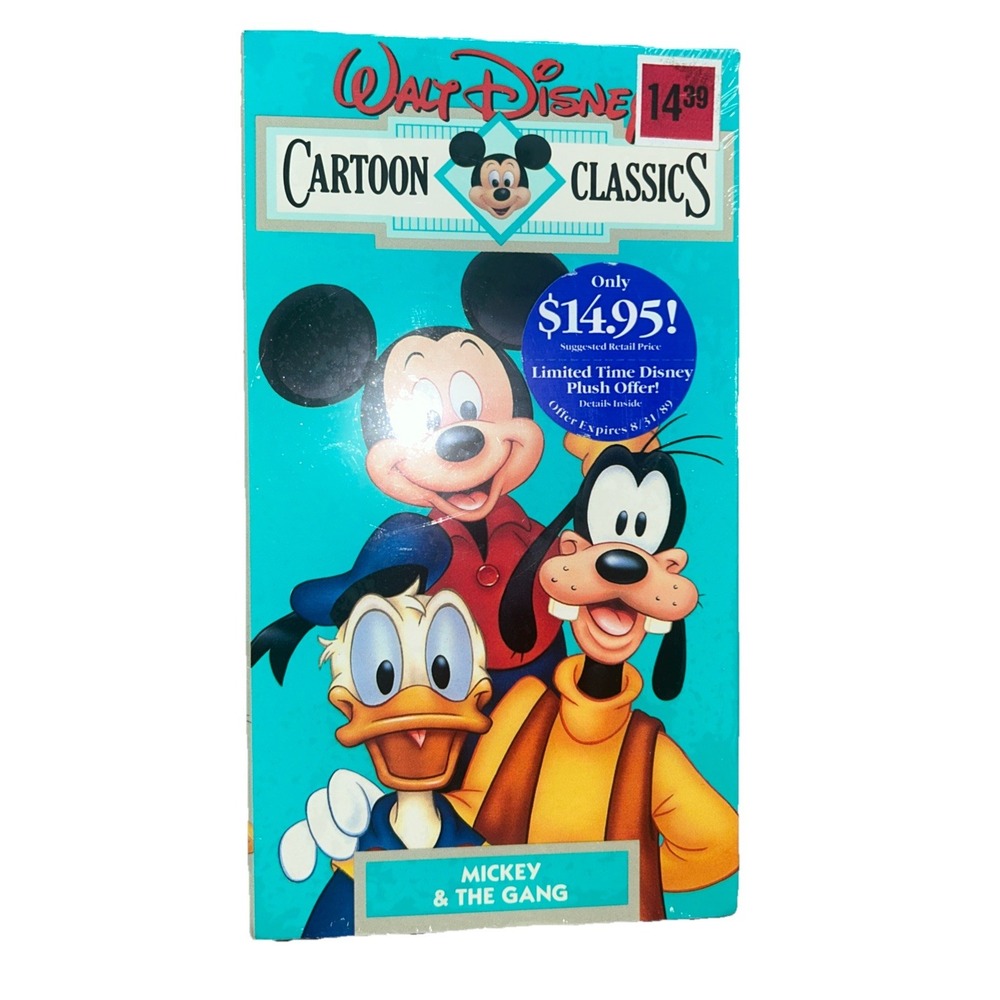 Walt Disney Cartoon Classic Mickey & The‎ Band VHS 766 Vol 11 Brochure Included